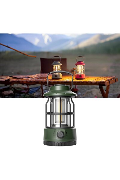 Arabest LED Camping Lantern,Vintage Metal Camp Light,USB Rechargeable,Portabl...
