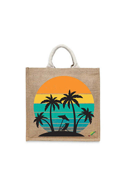 BYFT حقيبة تعليقة - طقم حقائب تسوق قطن أنيقة متعددة الاستخدامات مطبوع غروب ال...