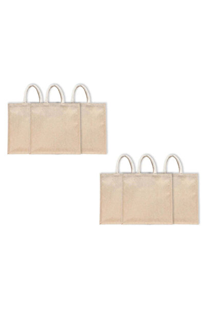 BYFT حقائب تسوق قابلة لإعادة الاستخدام من الجوكو المغلف بطبقة واقية (لون طبيع...