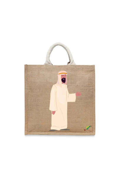 BYFT حقيبة تعليقة - حقيبة تسوق قطن أنيقة مطبوع بنمط "الرحالة العصري" - طقم من...