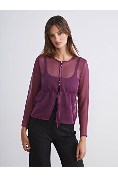 LC Waikiki Crew Neck Transparent Blouse