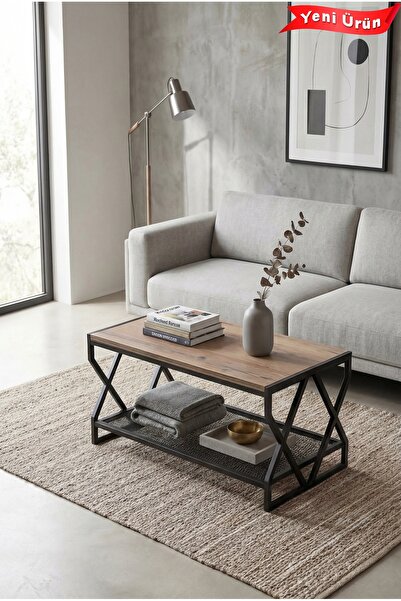 Platinreyon METAL AYAKLI MDF ORTA SEHPA MEŞE