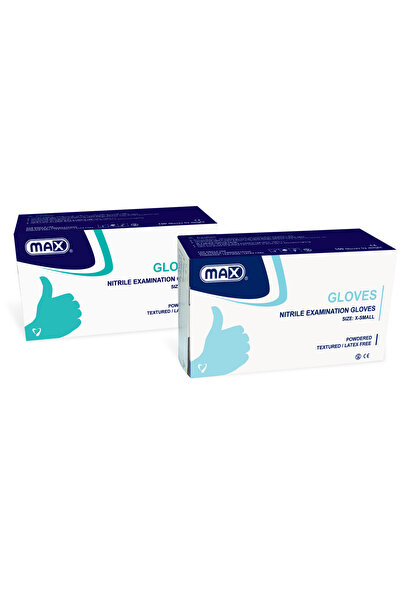 Max قفازات فحص من النتريل صغيرة الحجم