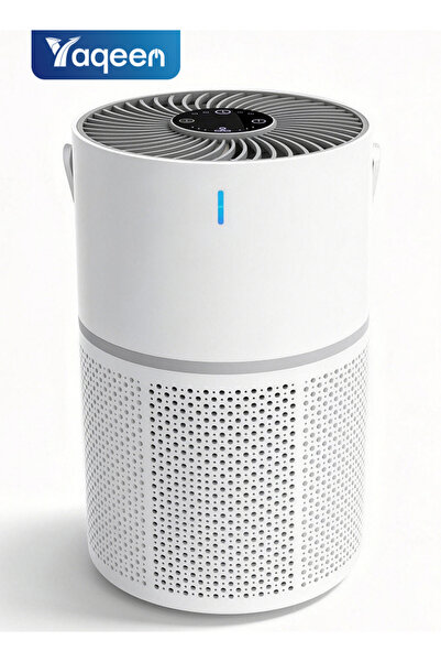 yaqeen جهاز تنقية هواء لغرفة النوم بمساحة 20 مترًا مربعًا، مزود بفلتر HEPA H1...
