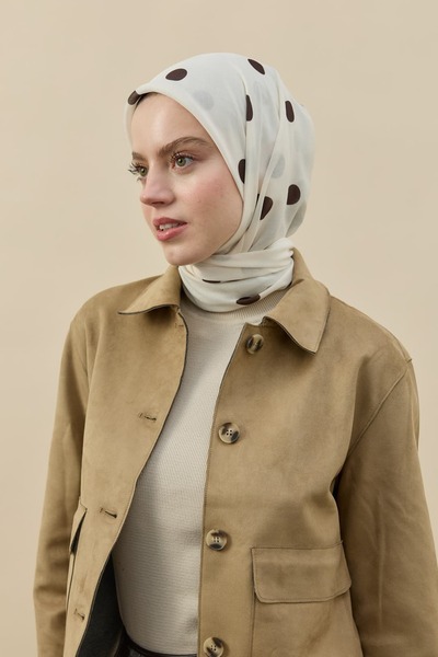 Modakaşmir Polkadot Pattern Lina Scarf