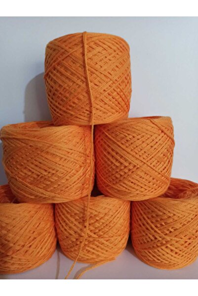 İPEK YÜN İPLİK DÜNYASI Koton (Italian Mercerized) Knitting Yarn (Orange) 100Gr