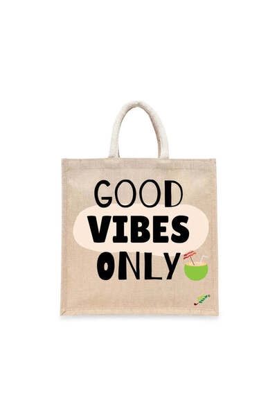 BYFT حقيبة تعليقة - مجموعة حقائب تسوق قطن أنيقة مطبوع عبارة "مشاعر إيجابية فق...