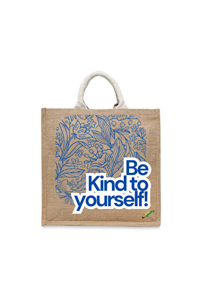 BYFT حقيبة تعليقة - دللي نفسكِ - حقيبة تسوق قطن أنيقة مطبوع متعددة الاستخداما...