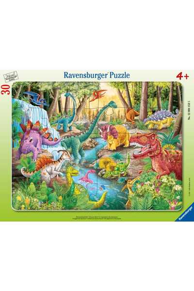 RAVENSBURGER Παζλ 30 τεμαχίων με πλαίσιο - Βρυχηθμός Δεινοσαύρου (Ravensburge...