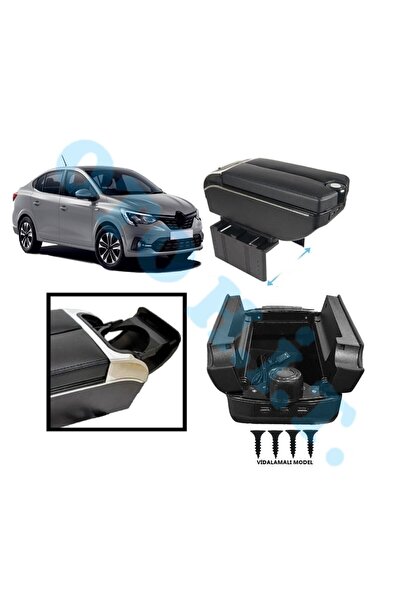 OTO H.İ.T. RENAULT TALİANT UYUMLU KOL DAYAMA KOLÇAK USB'Lİ BARDAKLIKLI ÇİFT A...