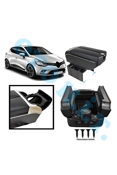 OTO H.İ.T. RENAULT CLİO 4 UYUMLU KOL DAYAMA KOLÇAK USB'Lİ BARDAKLIKLI ÇİFT AÇ...