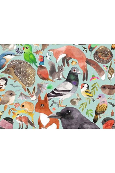 RAVENSBURGER Puzzle 500 piese - Vizitatori de grădină (Ravensburger-00658)