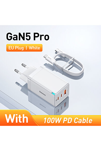 Choice BASEUS GaN5 Pro EU White Baseus 65W GaN Charger Quick Charge Type C PD...