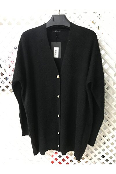 Zentoni Women's Long Sweater with Pearl Buttons, Plus Size, Soft Fabric Cardigan