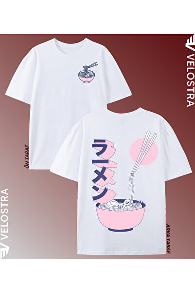 Velostra Unisex Femei Bărbați Ramen cu imprimeu supradimensionat Confortabil ...