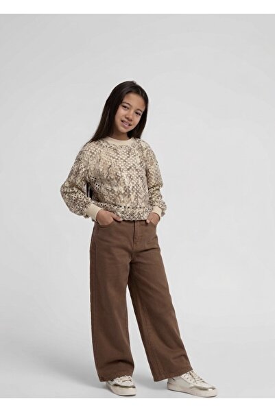 Escabel Girl's Mesh Blouse and Pants Set