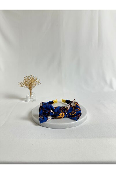 MegssStore منقوش عصابة رأس على شكل تاج مزينة بفيونكة