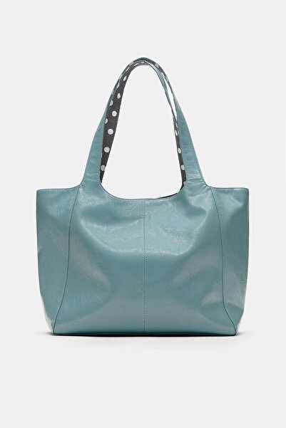 Pull & Bear Puantiye desenli tote çanta