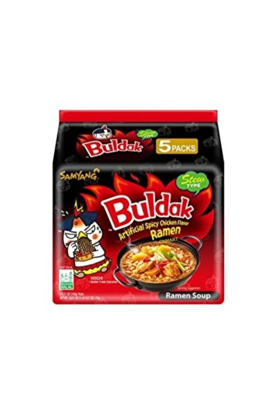 Trendyol Generic نودلز ساميانغ بنكهة حساء بولداك سريعة التحضير | عبوة من 5 قط...