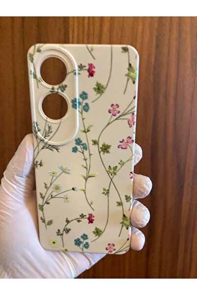 Newon Oppo A60 Vine Flower Printed Inside Velvet Silicone Phone Case
