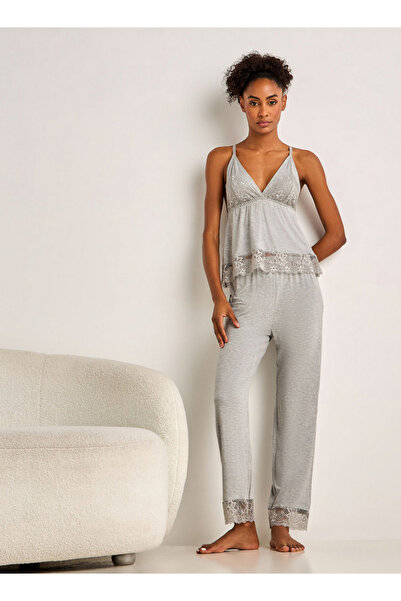 FAV Pyjama Set Spaghetti Strap Top and Trousers