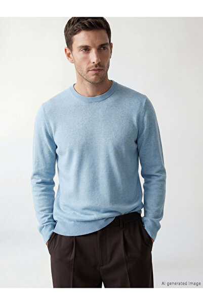 LC Waikiki Rmz Gi̇yi̇m Farkiyla Zero Roba Collar Men's Knitwear Sweater