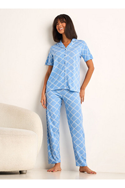 FAV Pyjama Set Button-Down Shirt and Pants