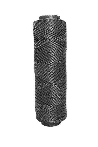 srtfootcare AKR Μαύρο Επίστρωση Κεριού Νήμα 0,5mmx100mt Κερωμένο Νήμα για Κοσ...