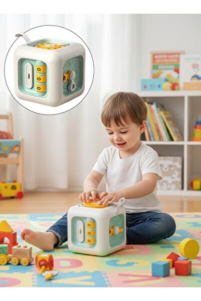 Generic Baby Busy Cubes Montessori Toy for Kids 1-3 Year Old Educational Toy ...