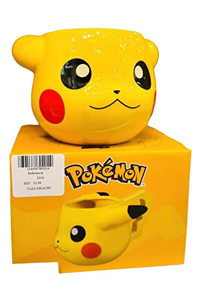 HEPBİMODA POKEMON Seramik Sevimli Pikachu Figürlü Bardak 3D Kupa Pikaçu Hediy...