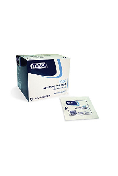 Max ضمادات لاصقة معقمة للعين، 50 قطعة/علبة