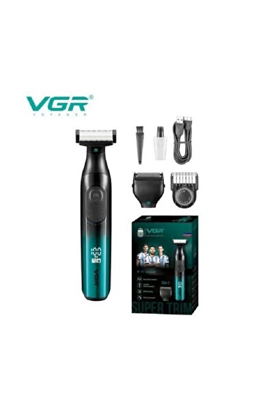 VGR Cordless Shaver for Beard and Sensitive Areas - Waterproof with Smoothing...