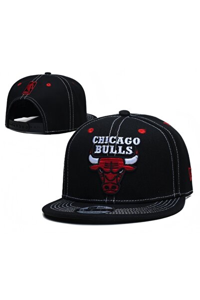 NEW ERA قبعة بيسبول قابلة للتعديل لفريق شيكاغو بولز، مطرّز بشعار الفريق المطر...