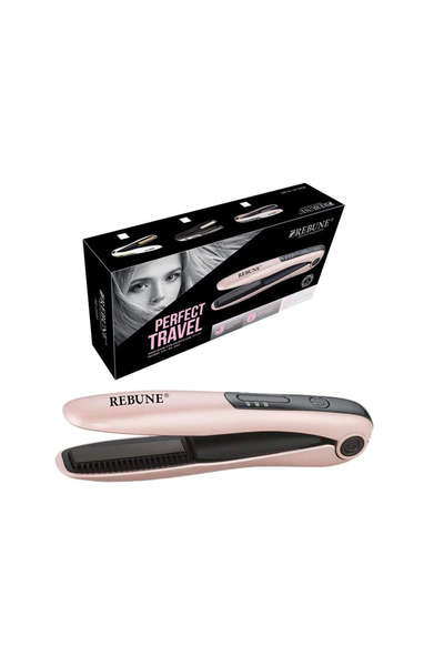 rebune Rechargeable hair straightener RE-2203 Pink