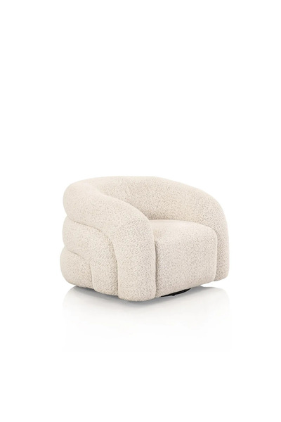 Midas Furniture كرسي رانسي الدوار، لون بيج فاتح