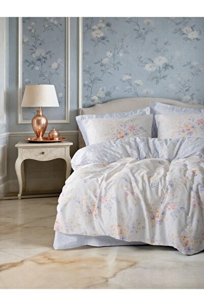 Cotton Box Σετ Σατέν Διπλό Παπλωματοθήκη Lilou Lila