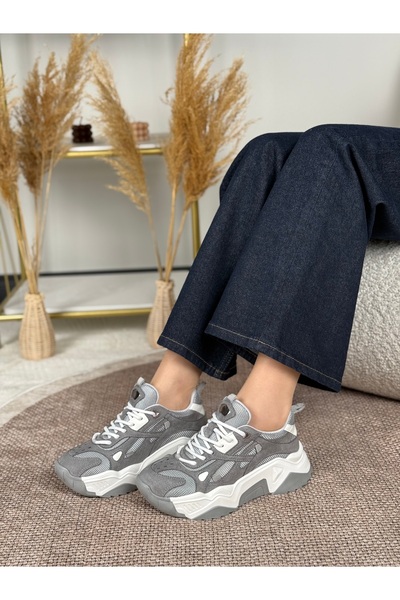 Eysha Pantofi sport cu șireturi și talpă înaltă pentru femei Noctra