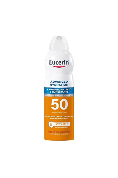Eucerin بخاخ واقي من الشمس Sun Advanced Hydration SPF 50 في عبوة 6 أونصة (170...