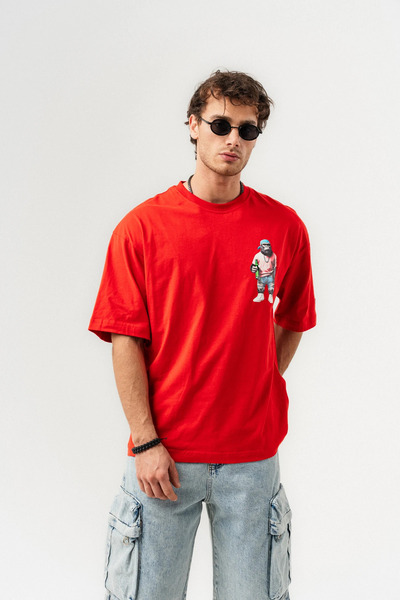 go gang own Μπλουζάκι Gorilla Minimal Design Detailed Crew Neck oversized