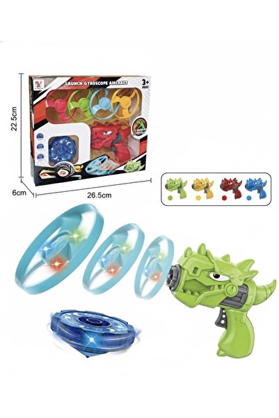 TOY LAND Kids Dinosaur Disc Launcher Toy, Spinning Gyro Flying Disc Shooter S...