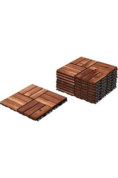 Empressco 1 Adet 30x30 Cm Parke Balkon Teras Yer Döşemesi Masif Sorelis Akasy...