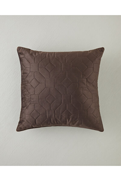 English Home Geometric Kırlent 45x45 cm Kahverengi