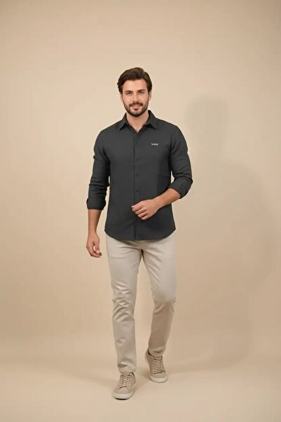 Hersley New Season Herringbone Men's Linen Trousers