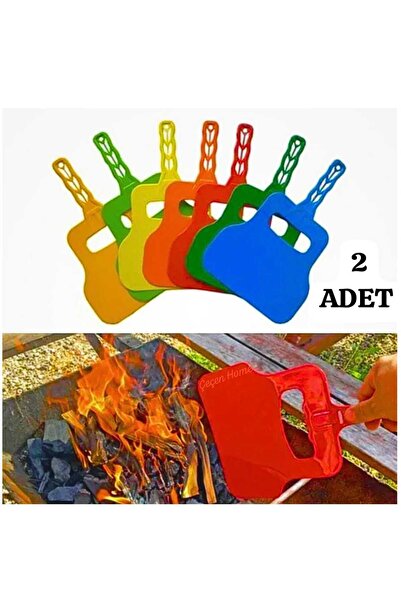 ÇEÇEN HOME (2 Adet) Renkli Plastik Mangal Yelpazesi, Mangal Yelleme Yelpazesi...