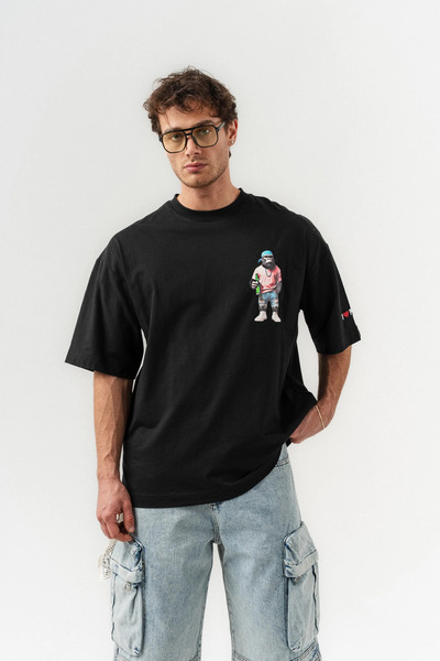 go gang own Μπλουζάκι Gorilla Minimal Design Detailed Crew Neck oversized