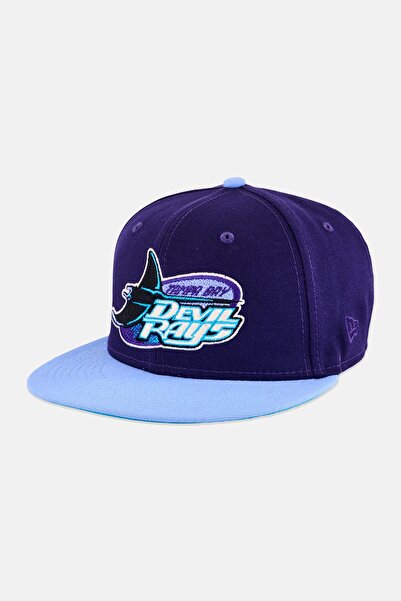NEW ERA قبعة رجالية من فريق تامبا باي رايز، مقاس 59Fifty، لون بنفسجي