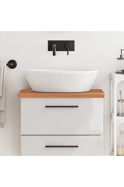 Concept Bathroom countertop, 60x40x2.5 cm, solid beech wood