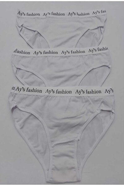 AZOSEV Pack of Cotton White Color 3-Piece Panties