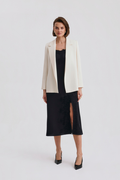 Dizayn Ella Blazer Ceket ve Dantel Elbise Takım EL-2830