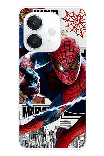 FLAMENKO حافظة هاتف شفافة متوافقة مع هاتف أوبو A3 سوبر هيرو منقوش